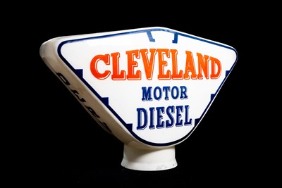 Lot 76 - Cleveland Motor Diesel Glass Petrol Pump Globe