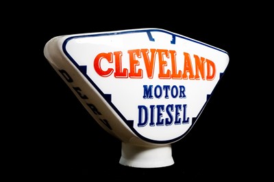 Lot 76 - Cleveland Motor Diesel Glass Petrol Pump Globe
