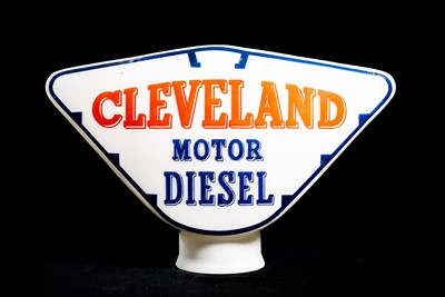 Lot 76 - Cleveland Motor Diesel Glass Petrol Pump Globe