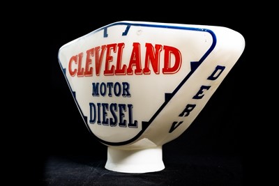 Lot 76 - Cleveland Motor Diesel Glass Petrol Pump Globe