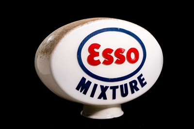 Lot 78 - Esso Mixture Glass Petrol Pump Globe