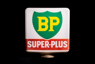 Lot 81 - BP Super-Plus Glass Petrol Pump Globe