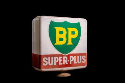 Lot 81 - BP Super-Plus Glass Petrol Pump Globe
