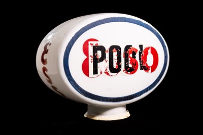 Lot 86 - Esso / Pool Glass Petrol Pump Globe