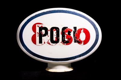 Lot 86 - Esso / Pool Glass Petrol Pump Globe