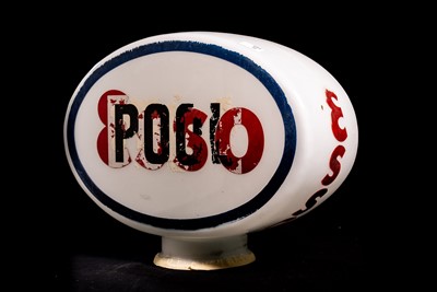 Lot 86 - Esso / Pool Glass Petrol Pump Globe