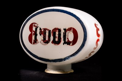 Lot 86 - Esso / Pool Glass Petrol Pump Globe