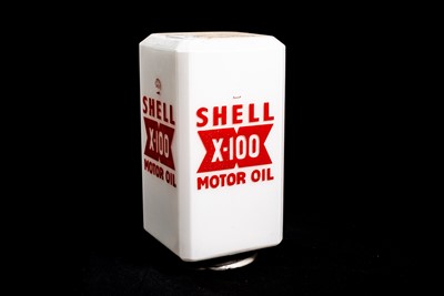 Lot 88 - Shell X100 Glass Oil Globe