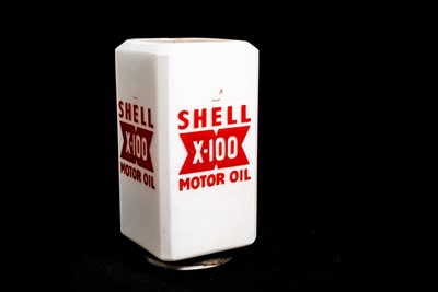 Lot 88 - Shell X100 Glass Oil Globe