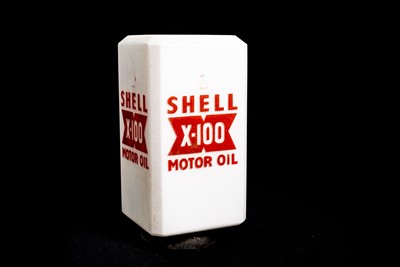Lot 88 - Shell X100 Glass Oil Globe