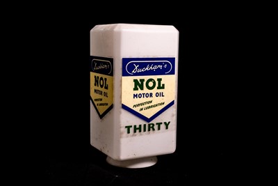 Lot 94 - Duckham's ‘NOL THIRTY’ Glass Oil Globe
