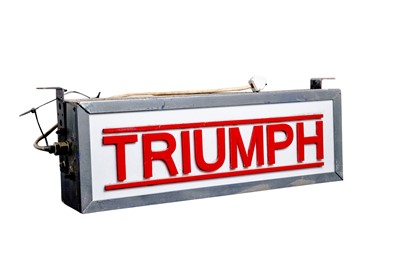 Lot 104 - Triumph Illuminated Lightbox