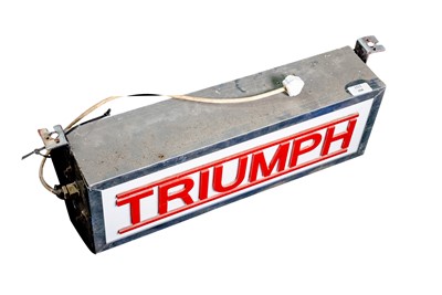 Lot 104 - Triumph Illuminated Lightbox