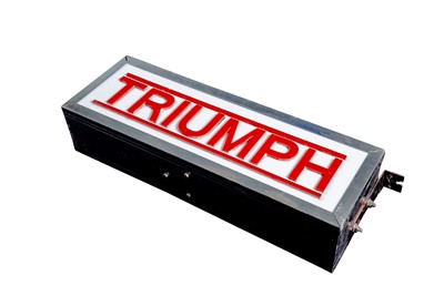 Lot 104 - Triumph Illuminated Lightbox