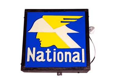 Lot 105 - National Benzole Illuminated Lightbox