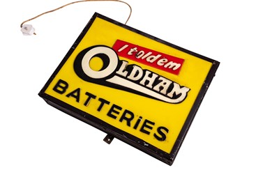 Lot 106 - Oldham Batteries Illuminated Lightbox