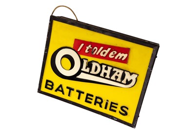 Lot 106 - Oldham Batteries Illuminated Lightbox