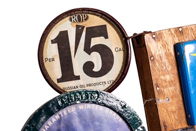 Lot 113 - A Makeshift National Benzole Illuminated Sign