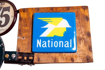 Lot 113 - A Makeshift National Benzole Illuminated Sign