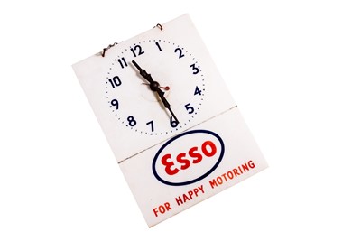 Lot 114 - Esso ‘For Happy Motoring’ Garage Wall Clock