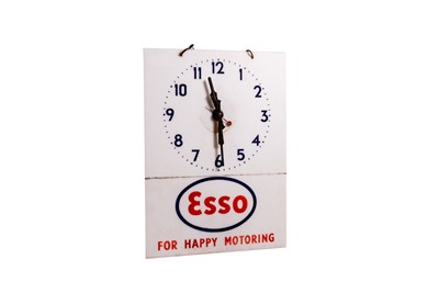 Lot 114 - Esso ‘For Happy Motoring’ Garage Wall Clock