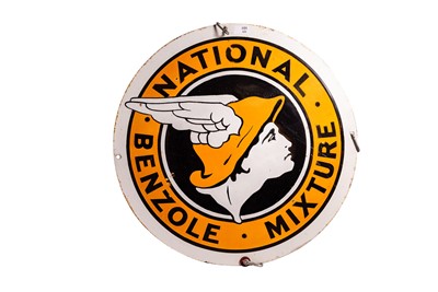 Lot 121 - National Benzole Mixture Enamel Sign