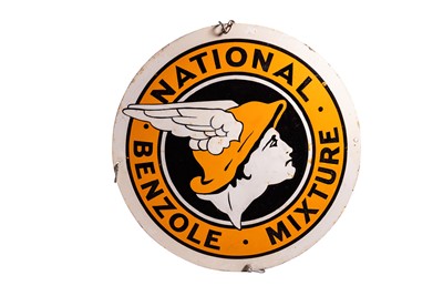 Lot 121 - National Benzole Mixture Enamel Sign