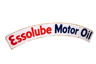 Lot 122 - Essolube Motor Oil Enamel Sign