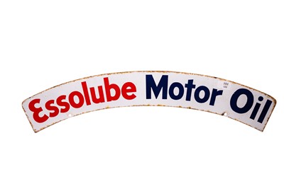 Lot 122 - Essolube Motor Oil Enamel Sign