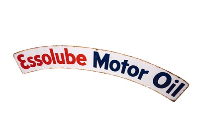 Lot 122 - Essolube Motor Oil Enamel Sign