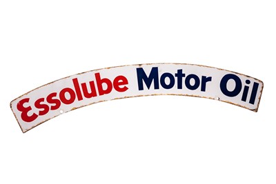 Lot 122 - Essolube Motor Oil Enamel Sign