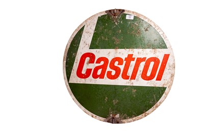 Lot 124 - Castrol Aluminium Advertising Sign
