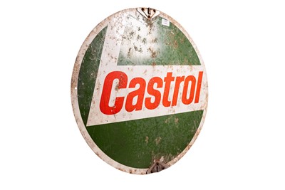 Lot 124 - Castrol Aluminium Advertising Sign