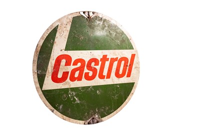 Lot 124 - Castrol Aluminium Advertising Sign