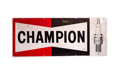 Lot 126 - Champion Spark Plugs Advertising Sign