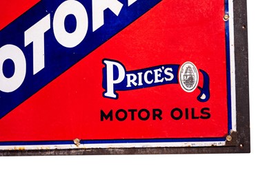 Lot 129 - Price’s Motor Oils ‘Motorine’ Enamel Sign