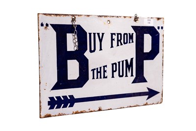 Lot 136 - BP ‘Buy From the Pump’ Enamel Sign