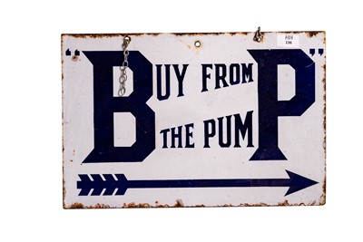 Lot 136 - BP ‘Buy From the Pump’ Enamel Sign