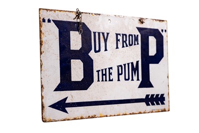 Lot 136 - BP ‘Buy From the Pump’ Enamel Sign