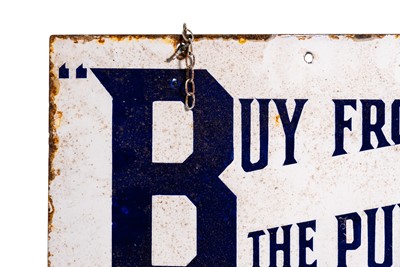 Lot 136 - BP ‘Buy From the Pump’ Enamel Sign