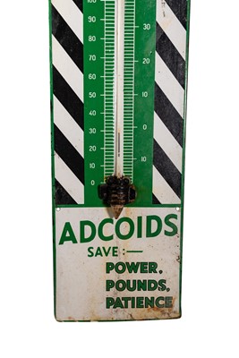 Lot 137 - Duckham’s Adcoids Enamel Sign Thermometer