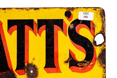 Lot 142 - Pratt’s Perfection Spirit Enamel Sign