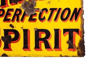 Lot 142 - Pratt’s Perfection Spirit Enamel Sign