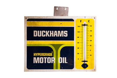 Lot 143 - Duckhams Hypergrade Motor Oil Thermometer
