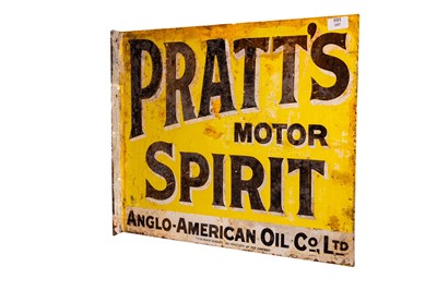 Lot 147 - Pratt’s Motor Spirit Enamel Sign
