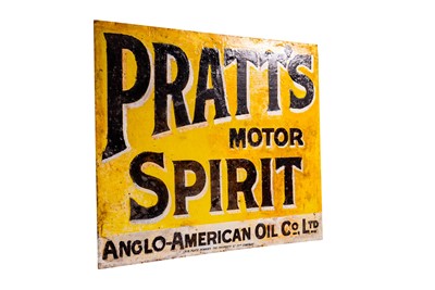 Lot 147 - Pratt’s Motor Spirit Enamel Sign