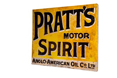 Lot 147 - Pratt’s Motor Spirit Enamel Sign