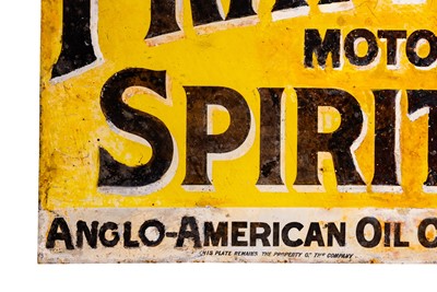 Lot 147 - Pratt’s Motor Spirit Enamel Sign