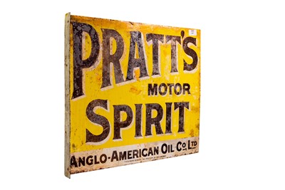 Lot 148 - Pratt’s Motor Spirit Enamel Sign