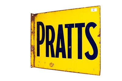 Lot 148 - Pratt’s Motor Spirit Enamel Sign